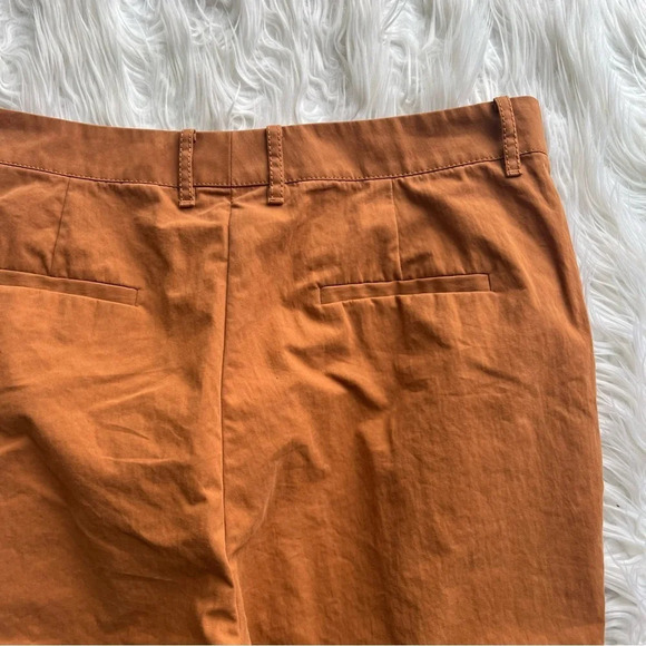 NWOT Lafayette 148 New York Clinton Ankle Pants Cotton Blend Rich Clay Brown 12 - Picture 11 of 11